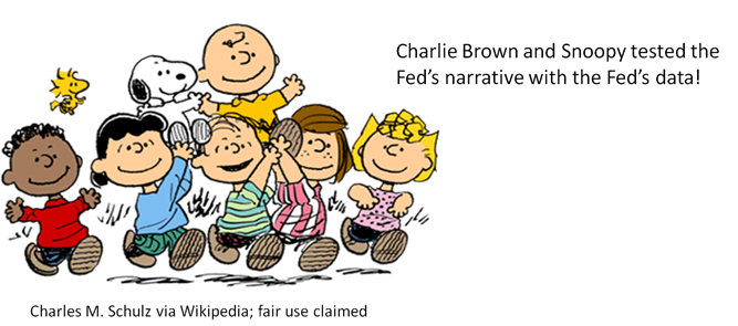 peanuts gang with caption